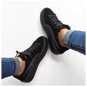 Fenty Black Suede Creepers Men Size 10